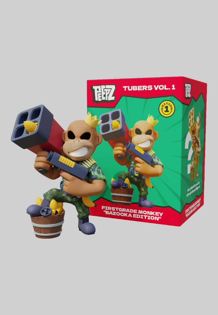 đ PEEPZ - FirstGrade Monkey "Bazooka Edition" (1st Ed.) (100% off)