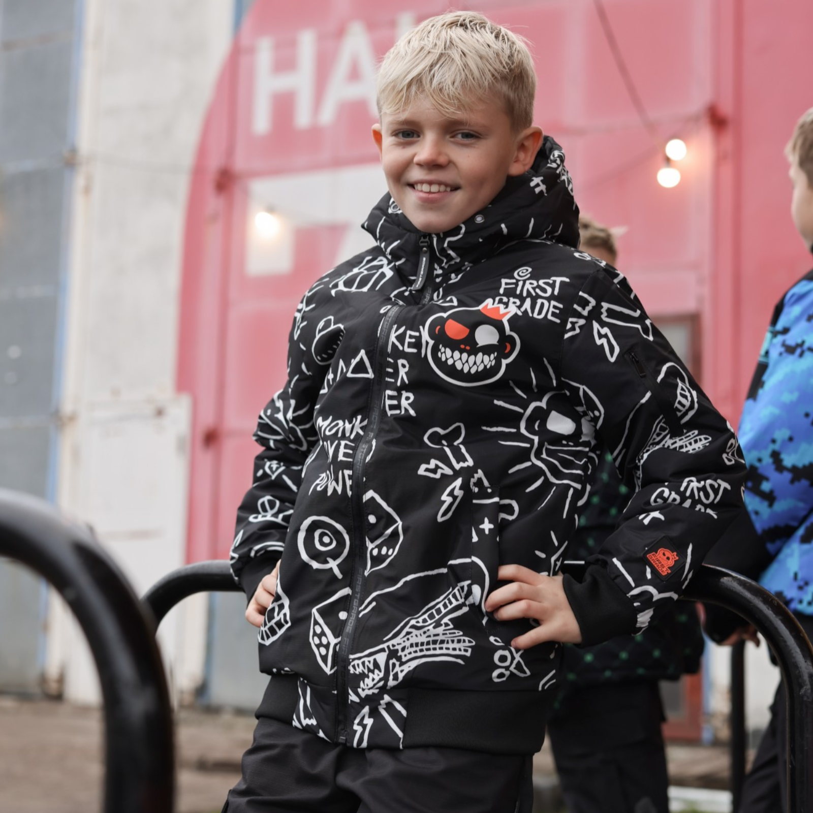 FirstGrade "Pictogram" Vinterjakke - Sort