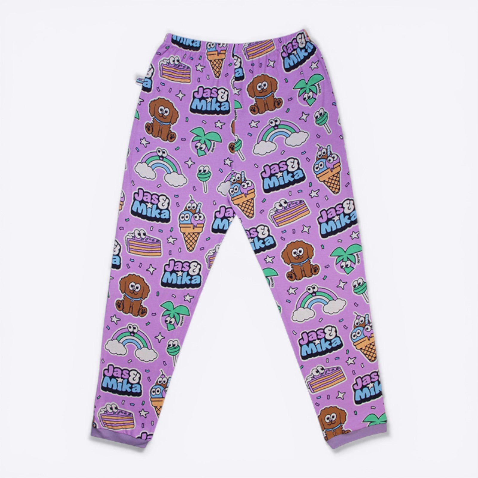 Jas & Mika "Dreams" Pyjamas Sæt - Lilla (2 Dele, Trøje og Bukser)