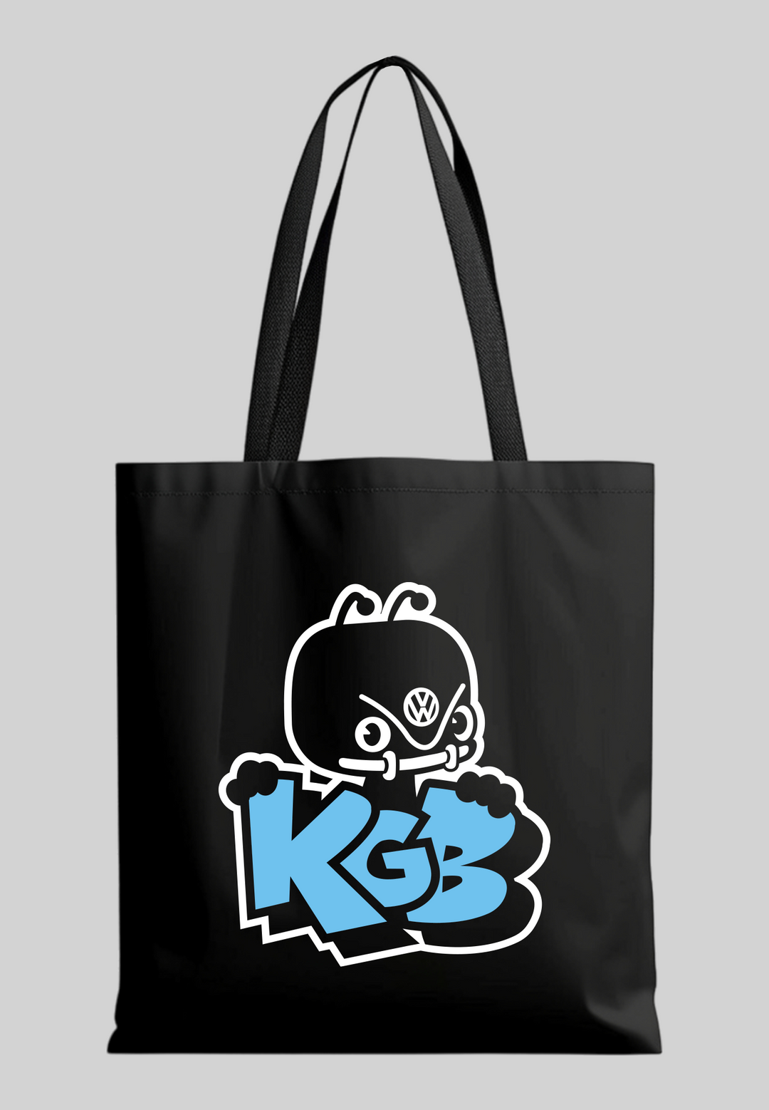 KGB totebag blå logo