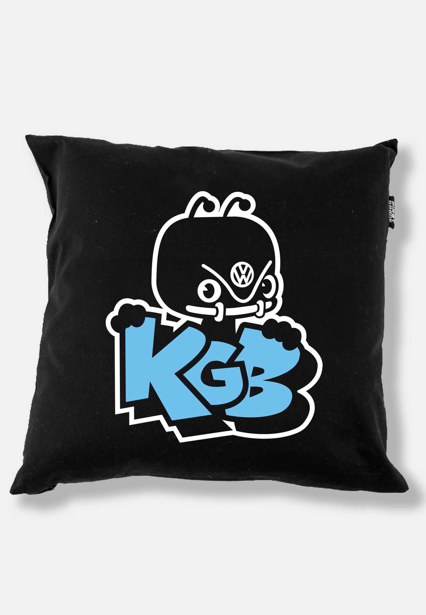 KGB Pudebetræk blå logo