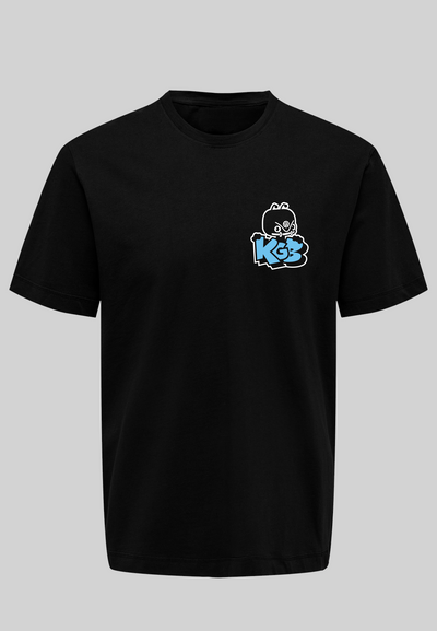 KGB T-shirt - blå logo (med ryg logo)