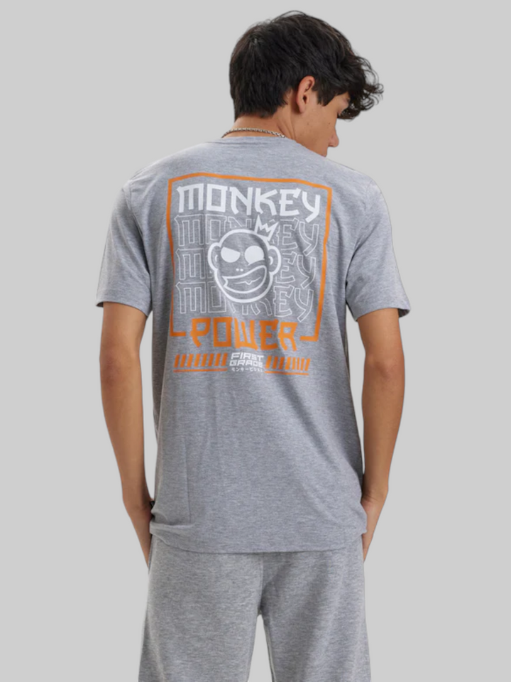 FG Monkey Power Tee - Grå