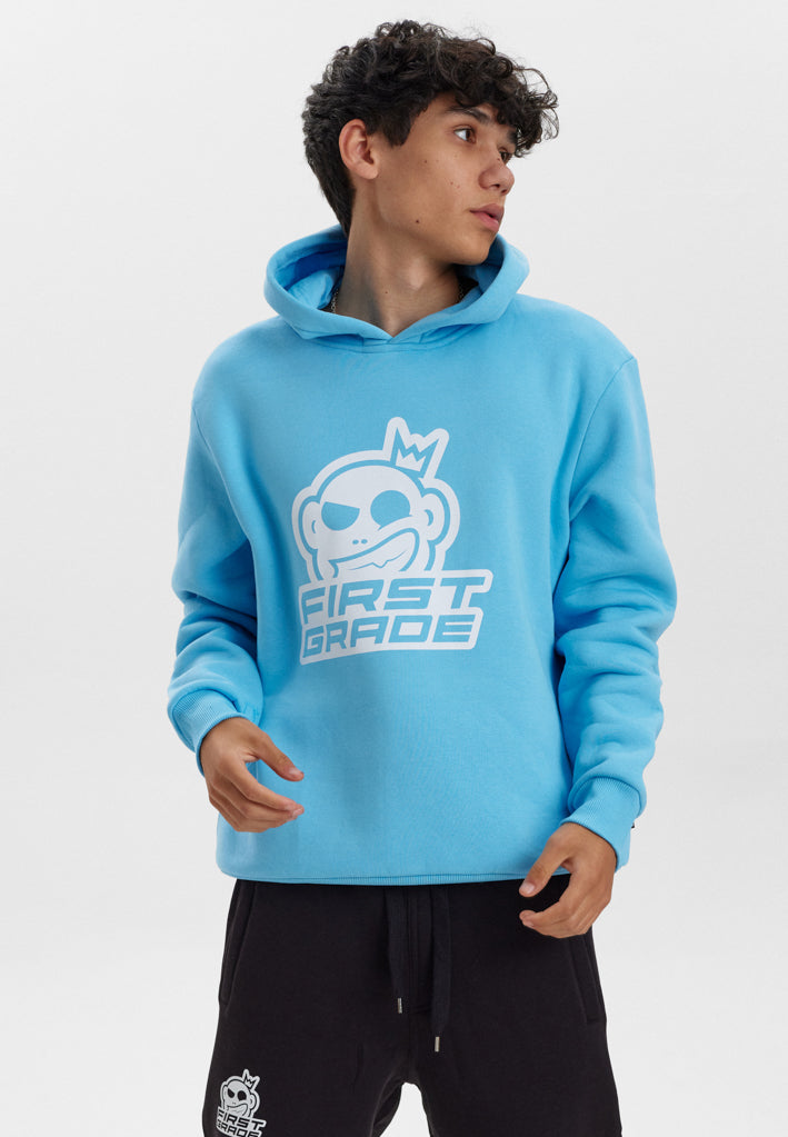 FirstGrade - CLUB / LOGO - Light blue hoodie 