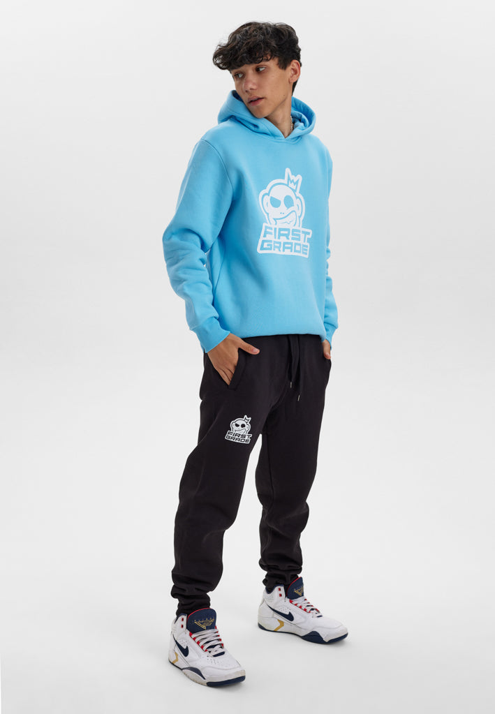 FirstGrade - CLUB / LOGO - Light blue hoodie 