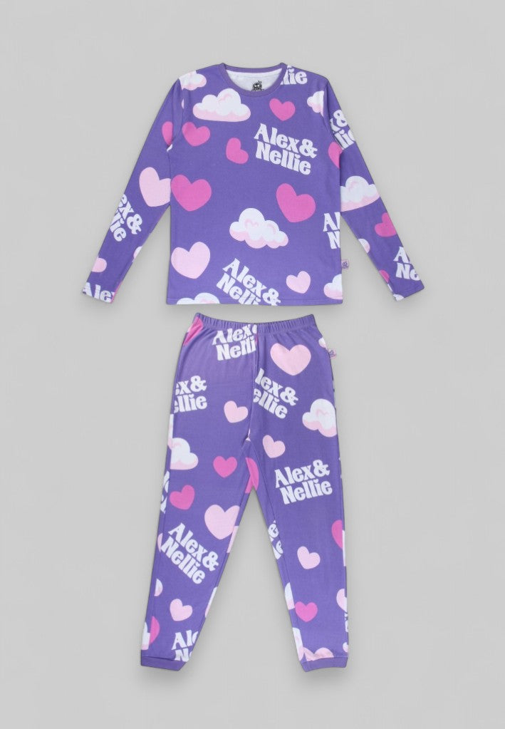 Alex & Nellie "LOVE" Pyjamas sæt