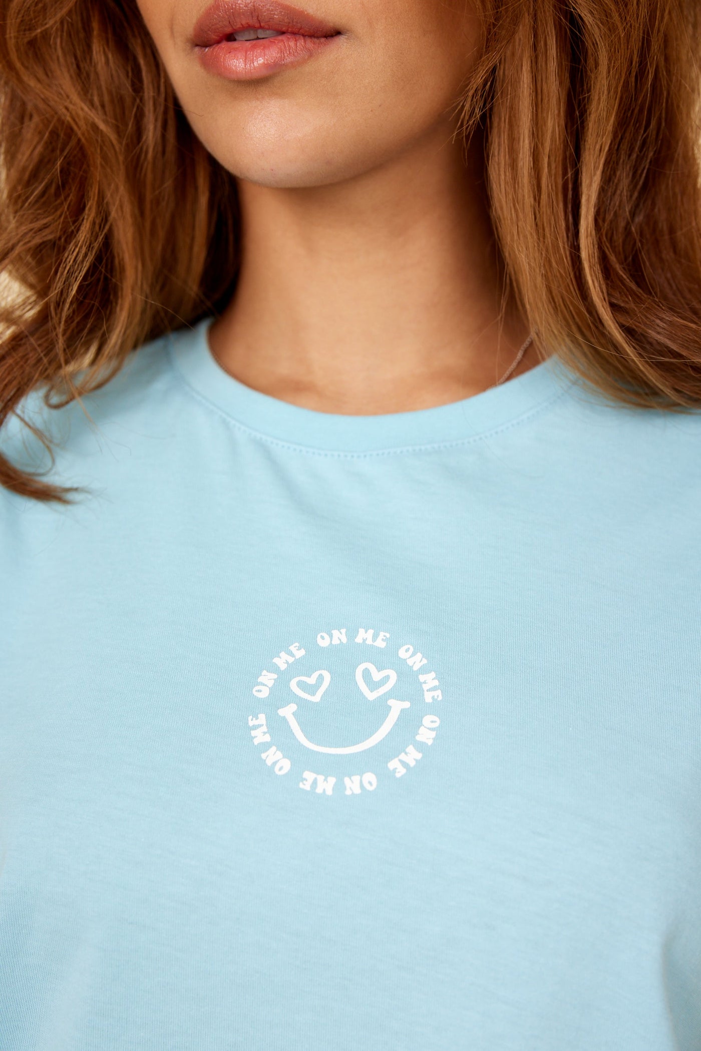 ONME T-shirt Happy Blue