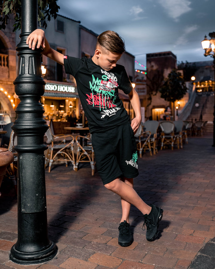 FirstGrade "GRAFFITI" Shorts - Black