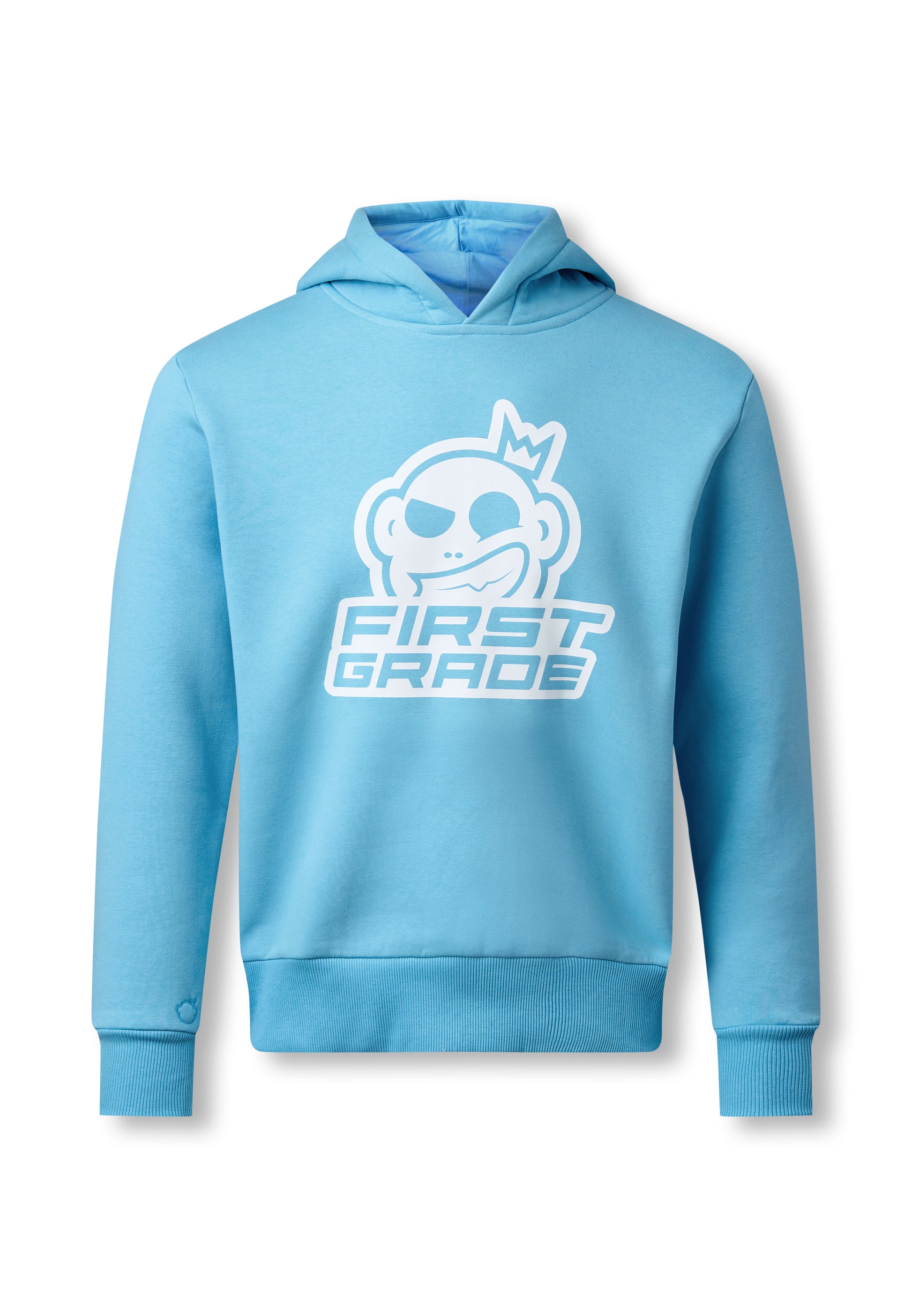 FirstGrade - CLUB / LOGO - Lyseblå hoodie