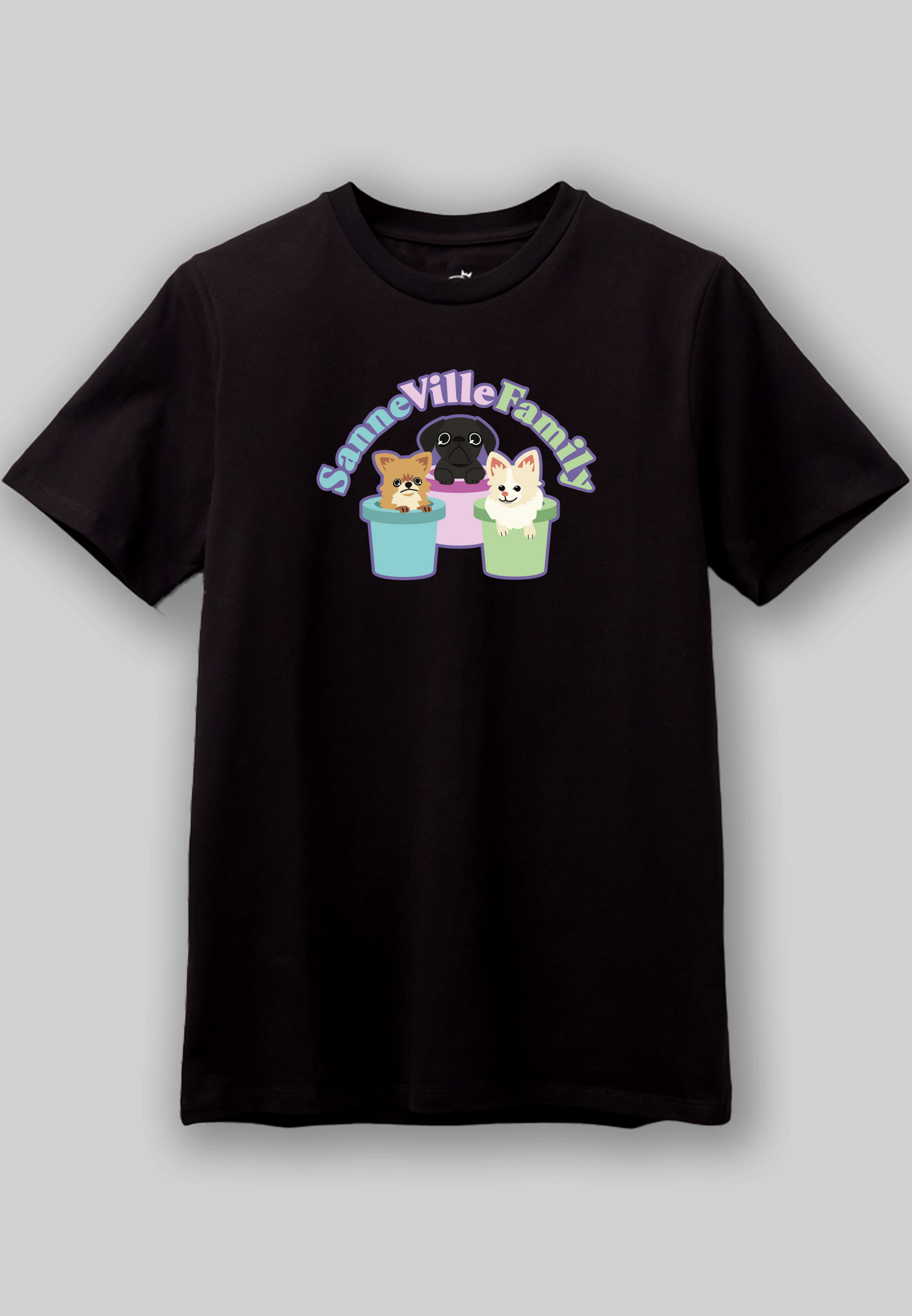 SanneVilleFamily - Logo - Sort Tee
