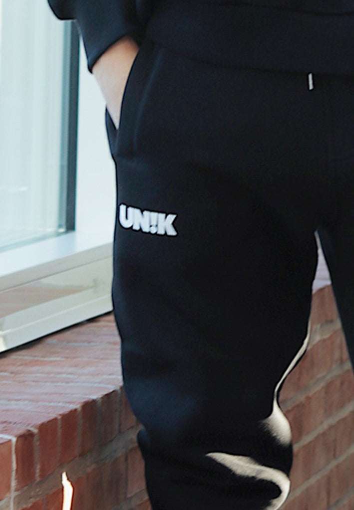UN!K Pants - Black with white print
