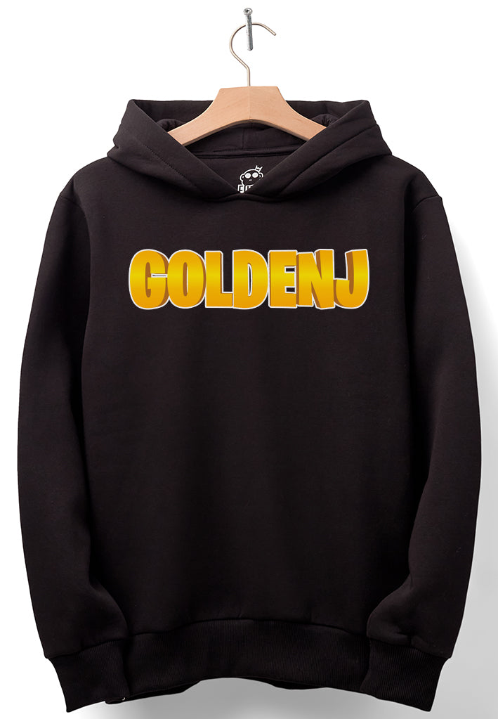 GoldenJ - Black hoodie (TEXT)