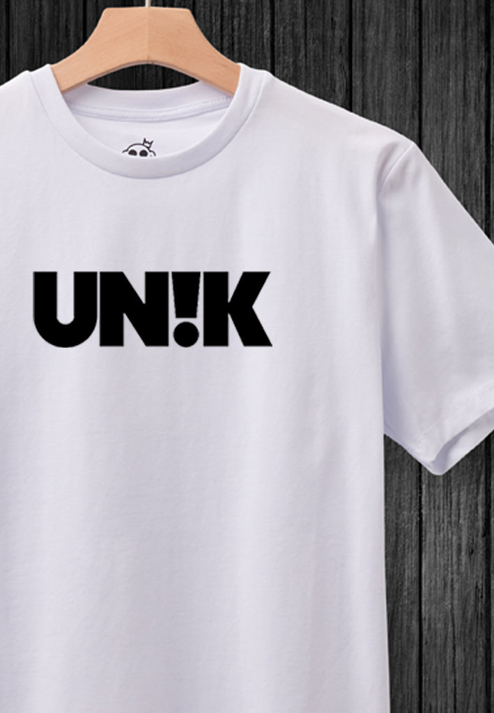 UN!K Tee - White with black print